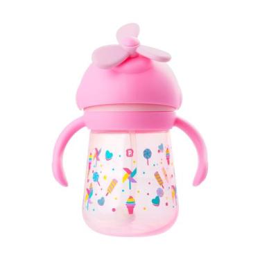 Imagem de Copo Infantil Divertido Hélice Pimpolho 330ml Rosa