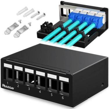 Imagem de Patch Panel PBAEGAV 6 Portas Blindado Keystone Vazio