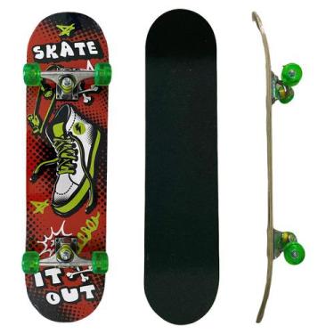 Imagem de Skate Semi Profissional Estampado DM Radical Montado Completo Até 70 K
