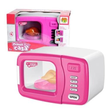Imagem de Microondas De brinquedo Infantil Com Som Luz e Movimento DMT6672 - Dm 