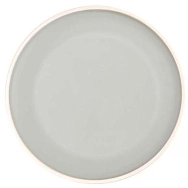 Imagem de Conjunto 12 Pratos De Sobremesa Melamina Class Cinza 21,5cm - Wolff