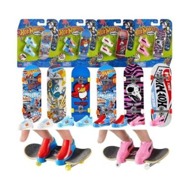 Imagem de Skate de Dedo Hot wheels Profissional Tenis Fingerboard - Mattel