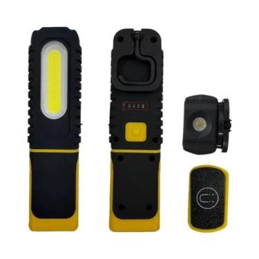 Imagem de Lanterna De Trabalho LED COB Magnética Portátil Recarregável USB 1200m