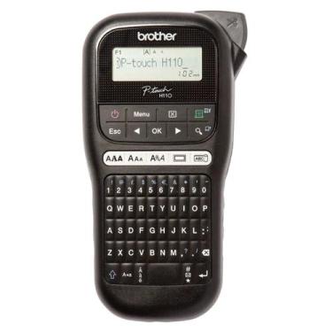 Imagem de Rotulador Brother PT-H110BK Preto Portátil Etiquetas Até 12mm Original