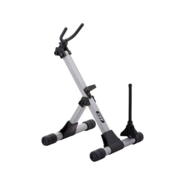 Imagem de Suporte para Instrumento Musical Si112 com Design Semi-Retilhado e Material Protetor Cinza ASK