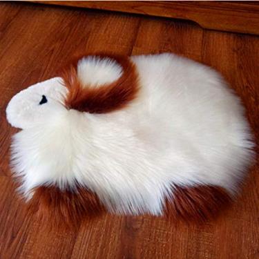 Imagem de Tapete macio de pele sintética, tapete supermacio de pelúcia sedosa para sala de estar, quarto, sofá, cadeira, chão, cabeceira, antiderrapante, café, 70100 cm