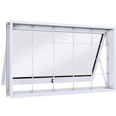 Imagem de Máxim Ar com Grade Quadrada Lucasa Facilità 60cmx100cm Branco