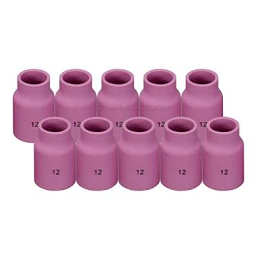 Imagem de RIVERWELD 53N87 12# 3/4" orifício grande TIG lente a gás alumínio copo de cerâmica para bocal SR DB WP 9 17 20 18 26 TIG lanterna de soldagem 10 unidades