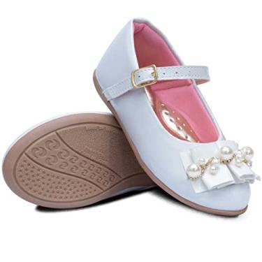 Imagem de Sapatilha Popidi Infantil Menina Perola Sanfonado 02.24 (Branco, BR, Criança de 1 a 3 anos, Numérico, 24)