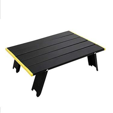 Imagem de Yajun Mini mesa dobrável de alumínio ultraleve portátil para acampamento, piquenique ao ar livre, mesa de churrasco para casa, carro, 40 cm