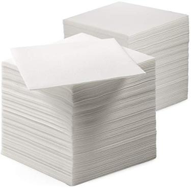 Imagem de 200 guardanapos de bebida com toque de linho - guardanapos de coquetel descartáveis, feitos nos EUA - guardanapos de papel macios e absorventes para bar, café, restaurante ou evento