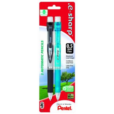 Imagem de Pentel Lápis automático e-sharp 0,5 mm, tubos sortidos, 2 pacotes (AZ125BP2M-K6)