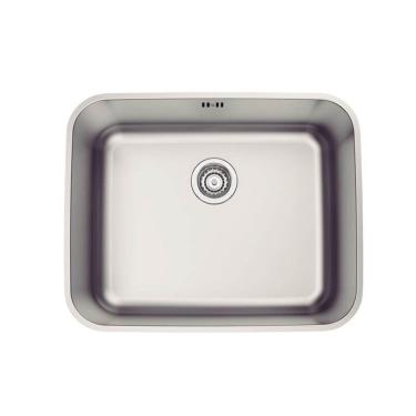 Imagem de Cuba de Embutir Tramontina Dora 50 BL R6 em Aço Inox Acetinado com Válvula e escape 50x40 cm