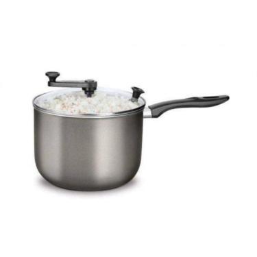 Imagem de Pipoqueira com Tampa de Vidro 22CM Grafite MTA 8874