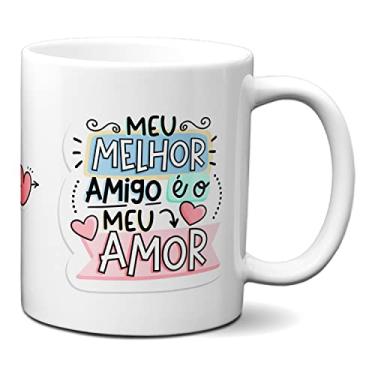 Imagem de Caneca Namorados Fofos Te Amo Meu Melhor Amigo É O Meu Amor (Branca)