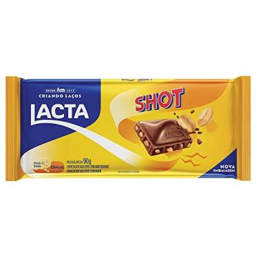 Imagem de Chocolate ao Leite com Amendoim Lacta Shot Pacote 90g