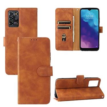 Imagem de YUNCHAO Caixa de telefone @#@Para ZTE Lâmina V30 V30 Vita Sólida Cor Sinta Sinta Magnética Fivela Horizontal Flip Bezerro Textura PU Caixa De Couro Com Holder & Cart Cards & Carteira@#@ capa para cel