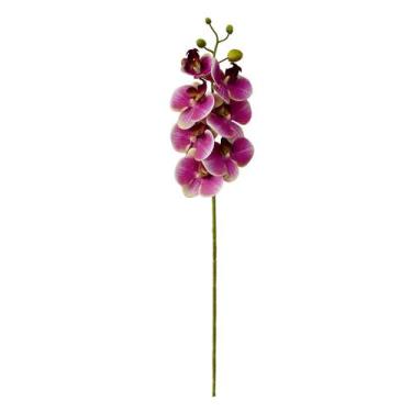 Imagem de Flores Artificiais - Haste De Orquídea Rosa 3D  Linha Permanente Formo