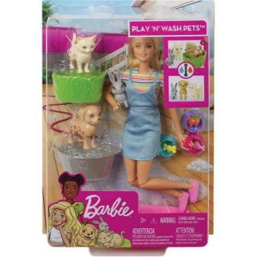 Imagem de Barbie Banho De Cachorrinhos Mattel Mattel