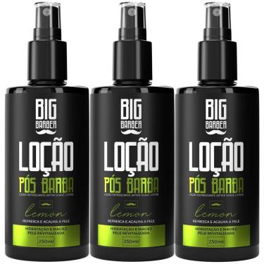 Imagem de Loção Pós Barba Spray Big Barber 250ml Lemon Caixa Com 3 Unidades