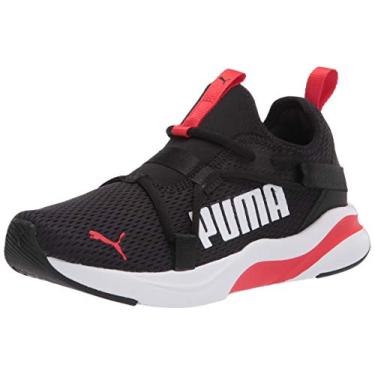 Imagem de PUMA Softride Rift Slip On Sneaker, Black-High Risk Red, 4 US Unisex Big Kid