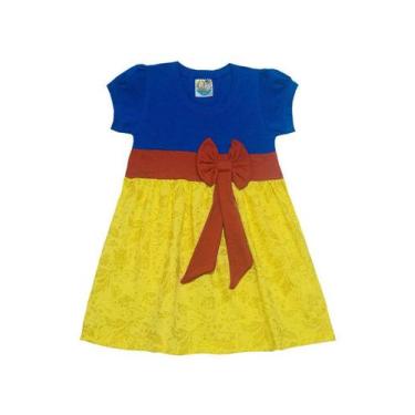 Imagem de Vestido Infantil Princesa Com Laço Azul - Malugui