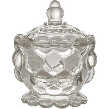 Imagem de POTICHE DECORATIVO COM PE CRISTAL DE CHUMBO PUMPKIN 8,5 x 11 CM