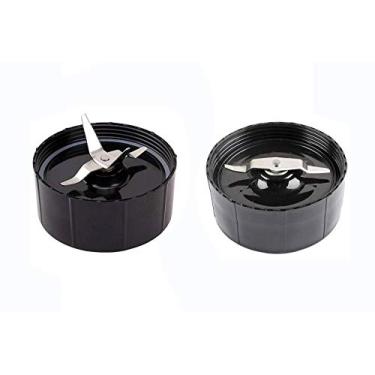 Imagem de Lâminas de reposição cruzadas e planas Ketofa para lâminas Magic Bullet 250W, MB1001 Magic Bullet Blender Peça de reposição - Kit de lâmina plana e cruz resistente