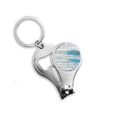 Imagem de Wood Mordern Bright Stripes Ilustration Pattern Nail Nipper Ring Chaveiro Abridor de Garrafas Clipper