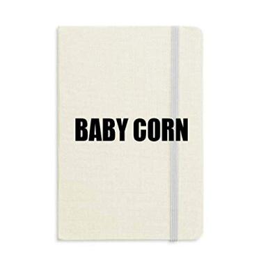 Imagem de Caderno de alimentos com nome de milho para bebê capa dura diário clássico presente A5