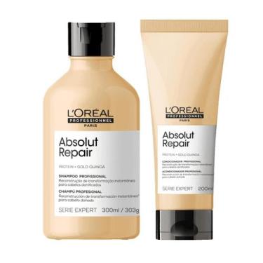 Imagem de Kit Gold Quinoa  Shampoo E Condicionador Loréal - L'oréal Professionne