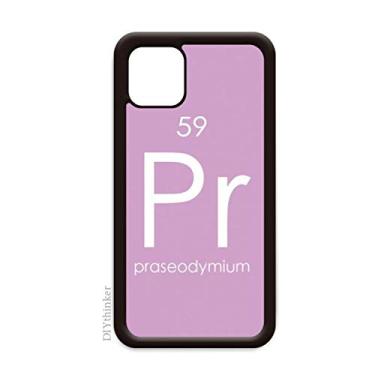 Imagem de Tabela de Período Elementos Químicos Praseodímio Pr para iPhone 12 Pro Max Capa para Apple Mini Mobile Case