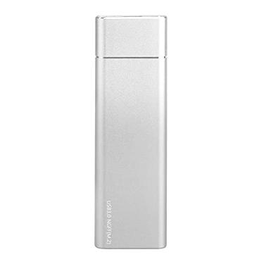 Imagem de Qican M.2 NGFF Mobile Hard Disk Case USB3.0 para NGFF Externo Liga de Alumínio SSD Gabinete Suporte B-key SATA SSD Silver