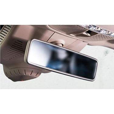 Imagem de JIERS Para Mercedes Benz W213 E Class 2016-2017, acessórios de acabamento de moldura de espelho retrovisor interior estilo de carro