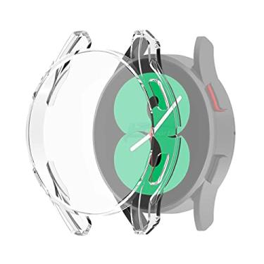Imagem de Case Capa Protetora 3D compatível com Samsung Galaxy Watch 4 44mm SM-R870 e SM-R875 - Marca LTIMPORTS (Transparente)