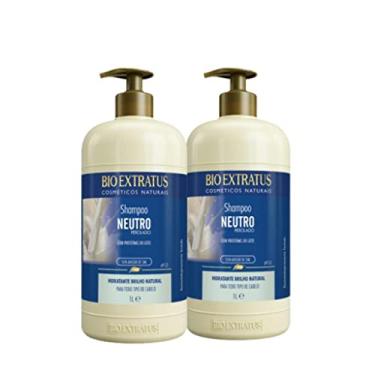 Imagem de kit 2 Shampoo Brilho Natural Neutro 1 L Bio Extratus