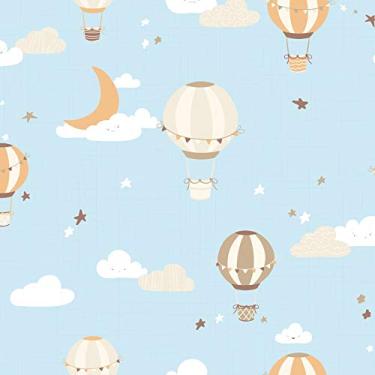 Imagem de Papel de Parede Balões para Quarto de Bebê 57x270cm