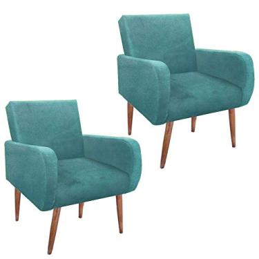 Imagem de KIT POLTRONA NINA -LIZ COR AZUL TURQUESA