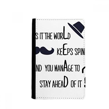 Imagem de Porta-passaporte com citação famosa da Question To Leaders Carteira Notecase Burse
