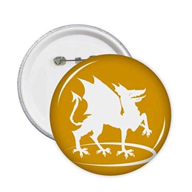 Imagem de Crachá com habilidade feroz externa, deuses de chama, feroz, broches, emblema, acessório, 5 peças