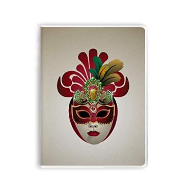Imagem de Diário de capa macia com rosto redondo Happy Carnival Of Venice