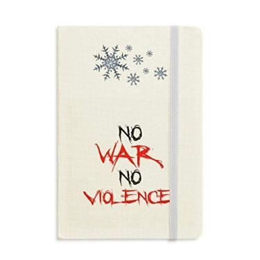 Imagem de Caderno No War No Violence Love Peace World Caderno grosso de flocos de neve para inverno