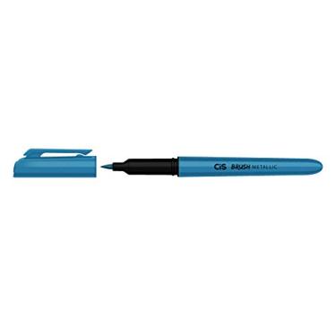 Imagem de Marcador Artístico Brush Metallic, CIS, Brush Metallic 58.6300, Azul, pacote de 6