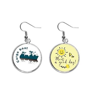 Imagem de Brinco de flor de sol para navegação de mercadorias do oceano joia moderna