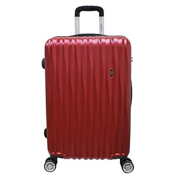 Imagem de MALA MEDIA DE VIAGEM EXPANSÍVEL EM ABS YINS 21057 RODINHAS DUPLAS CADEADO INTEGRADO ROSÊ