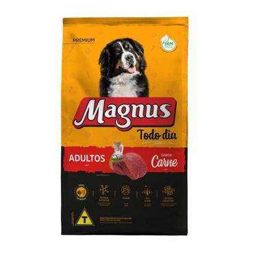 Imagem de Ração Magnus Premium  Todo Dia Cães Adultos Carne - 10,1Kg