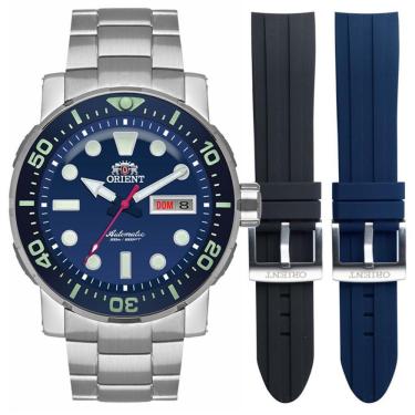 Imagem de Relógio ORIENT KIT masculino Automático azul F49SS014 D1SX