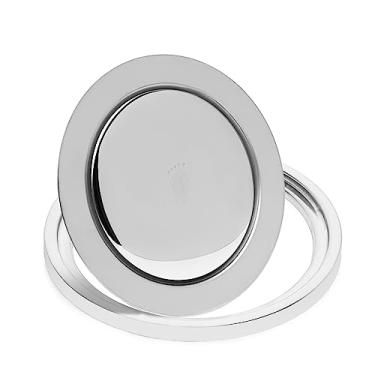 Imagem de Ralo Inteligente Click 10x10 Redondo Inox Com Caixilho Para Banheiro Veda Cheiro Anti Odor