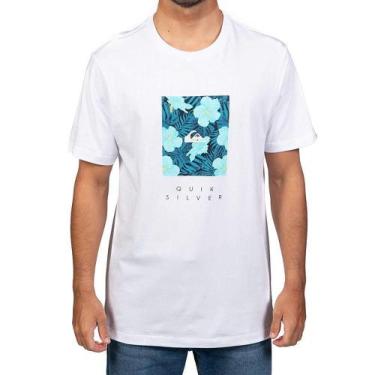 Imagem de Camiseta Quiksilver Island Box Masculina Branco