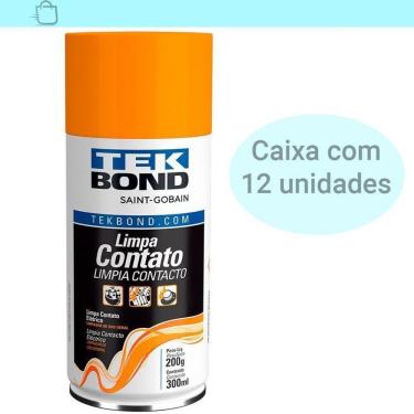 Imagem de Caixa 12 Limpa Contato Elétrico Spray Eletronico 300ml